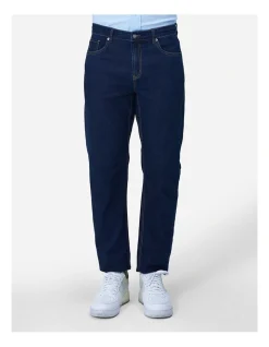 Bottoms Lab Air-Flex Jeans In Navy Blue