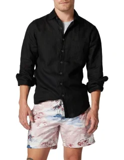 Rodd & Gunn Coromandel Sports Fit Shirt In Onyx