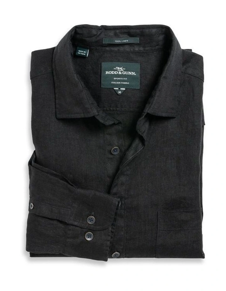 Rodd & Gunn Coromandel Sports Fit Shirt In Onyx - Image 4