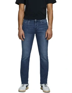 Jack & Jones Glenn Original Slim Fit Jeans In Blue Denim
