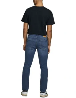 Alternative view of Jack & Jones Glenn Original Slim Fit Jeans In Blue Denim