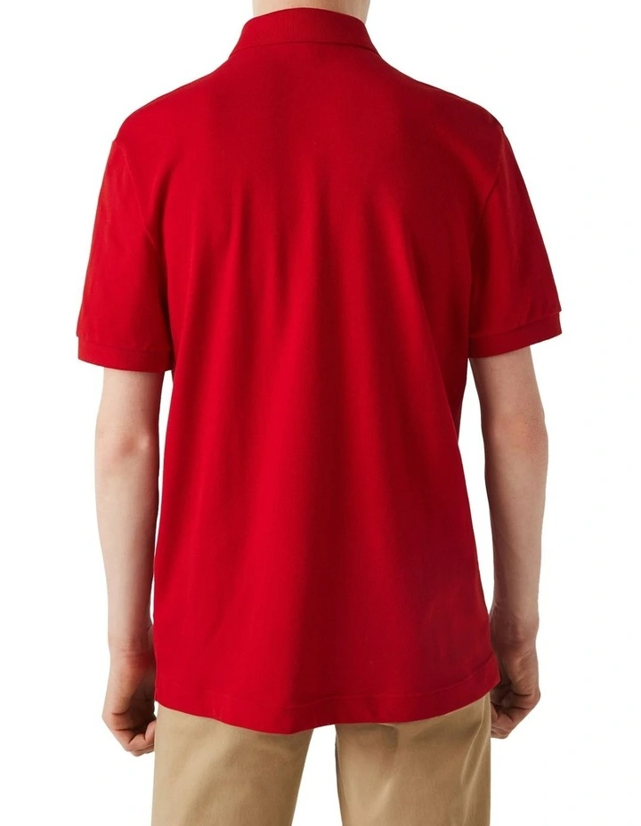 Lacoste Paris Stretch Polo In Red - Image 2
