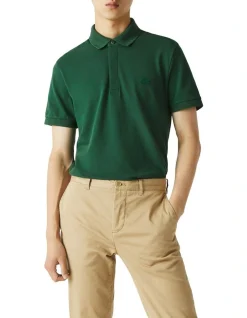Lacoste Paris Stretch Polo In Green