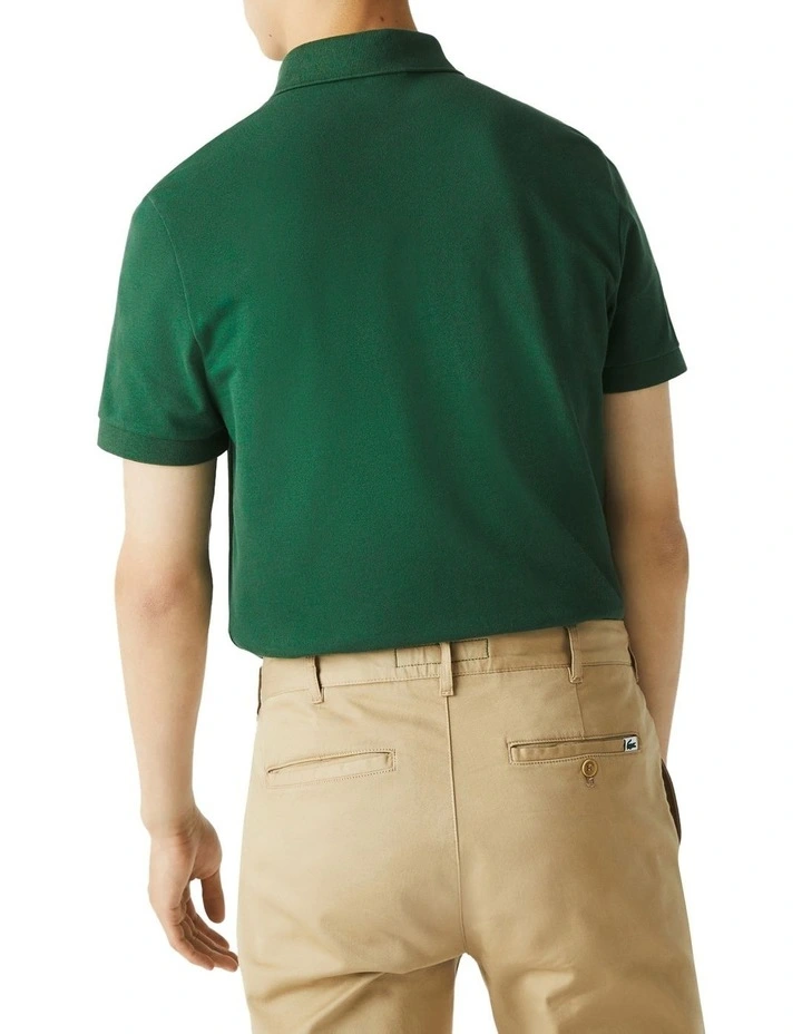 Lacoste Paris Stretch Polo In Green - Image 2