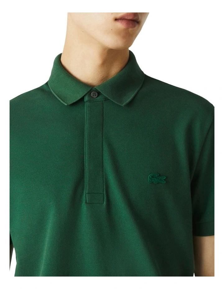 Lacoste Paris Stretch Polo In Green - Image 3