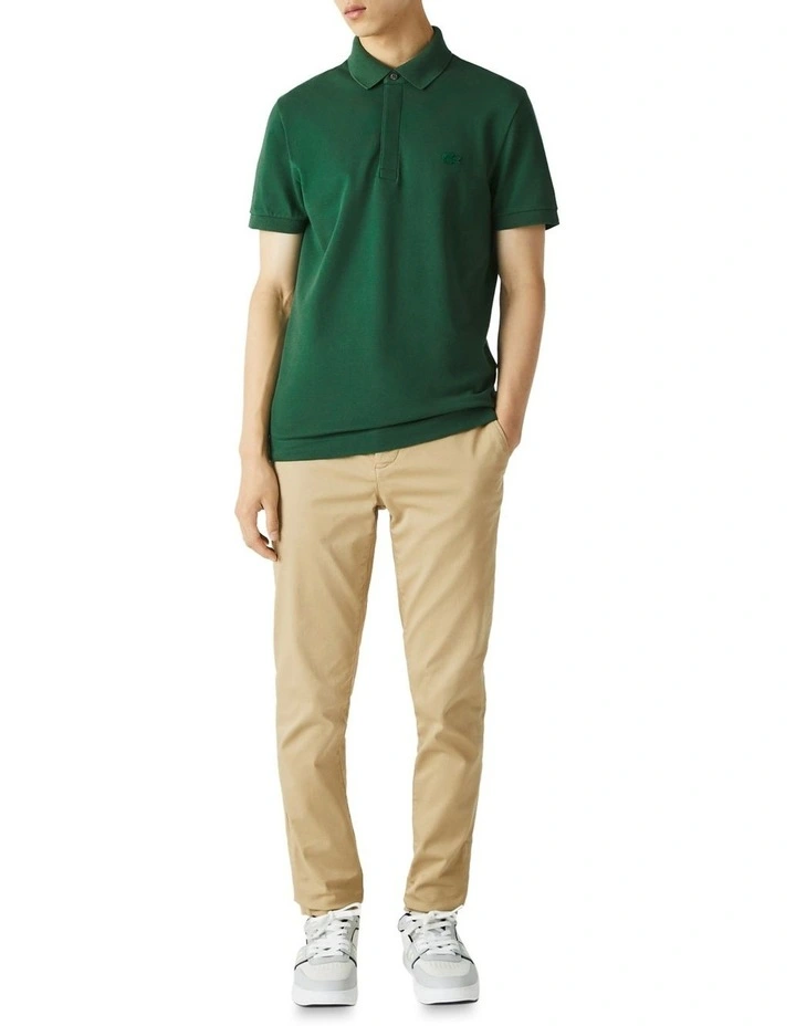 Lacoste Paris Stretch Polo In Green - Image 4