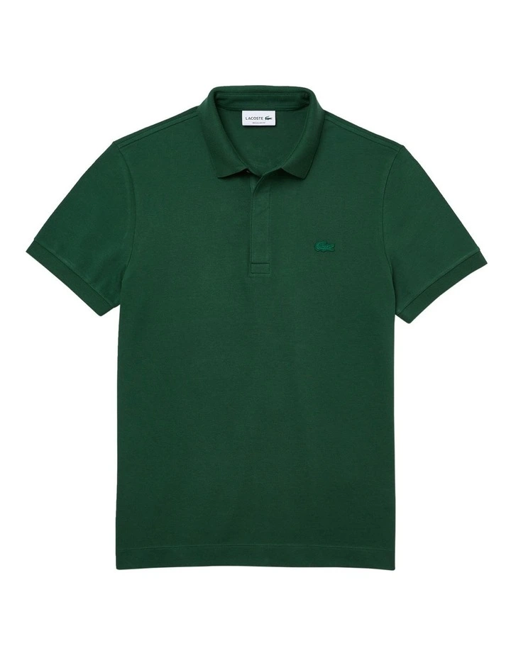 Lacoste Paris Stretch Polo In Green - Image 7