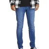 Jack & Jones Liam Original Skinny Denim Jeans In Blue Denim