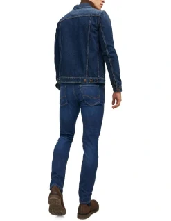 Alternative view of Jack & Jones Glenn Original Slim Fit Denim Jeans In Blue Denim