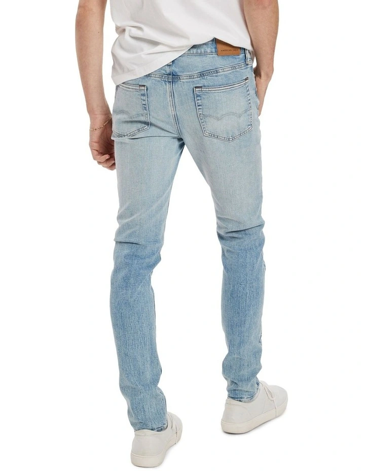 American Eagle Airflex Distressed Skinny Jean In Blue 2 American Eagle Airflex Distressed Skinny Jean In Blue - Image 2
