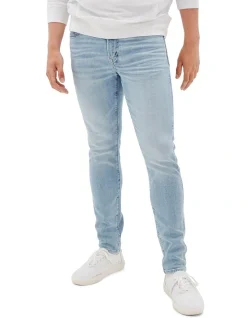 American Eagle Airflex Athletic Skinny Jean In Blue