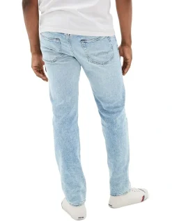Alternative view of American Eagle Flex Original Straight Jean In Blue