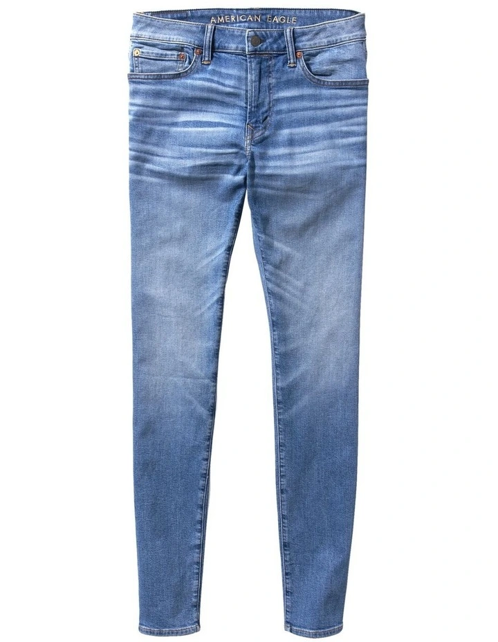 American Eagle Airflex Athletic Skinny Jean In Blue 3 American Eagle Airflex Athletic Skinny Jean In Blue - Image 3