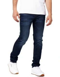 American Eagle Airflex Slim Straight Jean In Blue