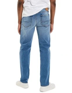 Alternative view of American Eagle AirFlex Original Straight Jean In Blue