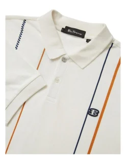 Ben Sherman Vertical Stripe Polo Snow White -Nena & Pasadena Sales 970977250 5 720x928