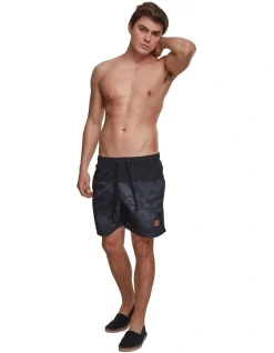 URBAN CLASSICS Block Swim Shorts In Black