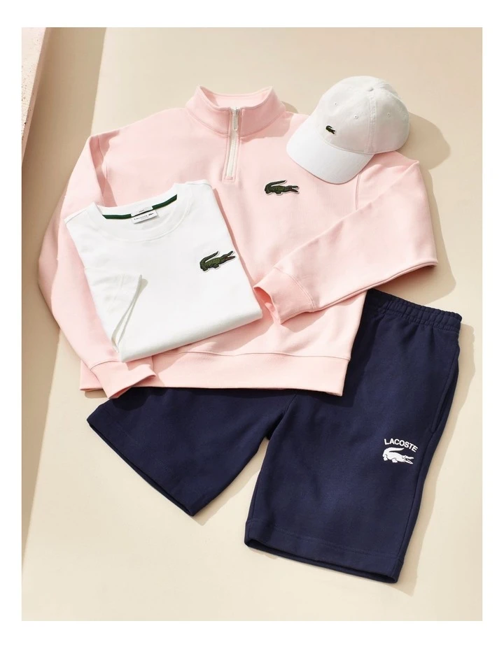 Lacoste Graphics Logo Short In Navy - Image 2