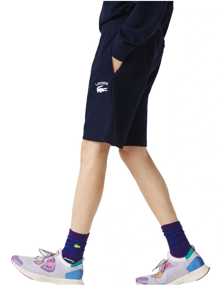 Lacoste Graphics Logo Short In Navy - Image 6