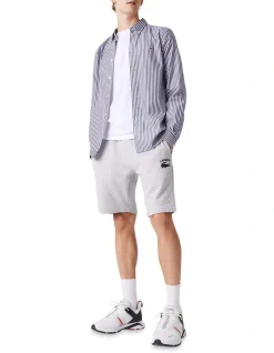 Lacoste Graphics Logo Short In Grey