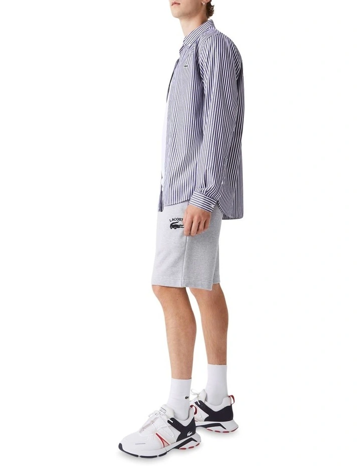 Lacoste Graphics Logo Short In Grey - Image 3