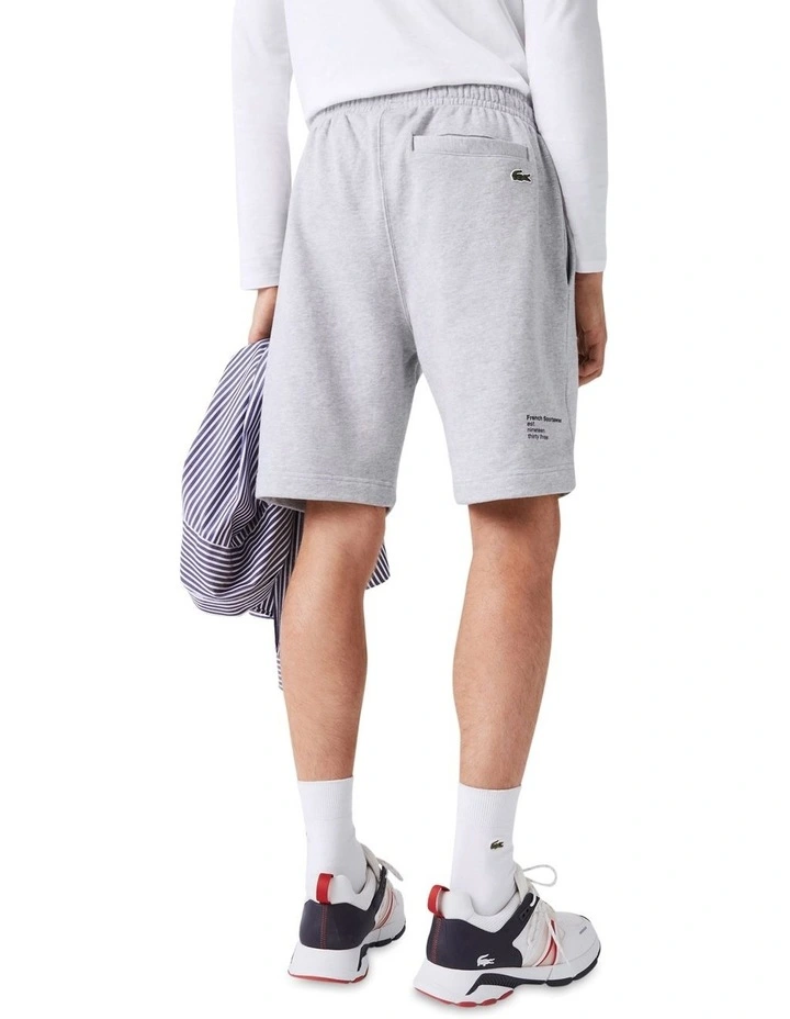 Lacoste Graphics Logo Short In Grey - Image 4