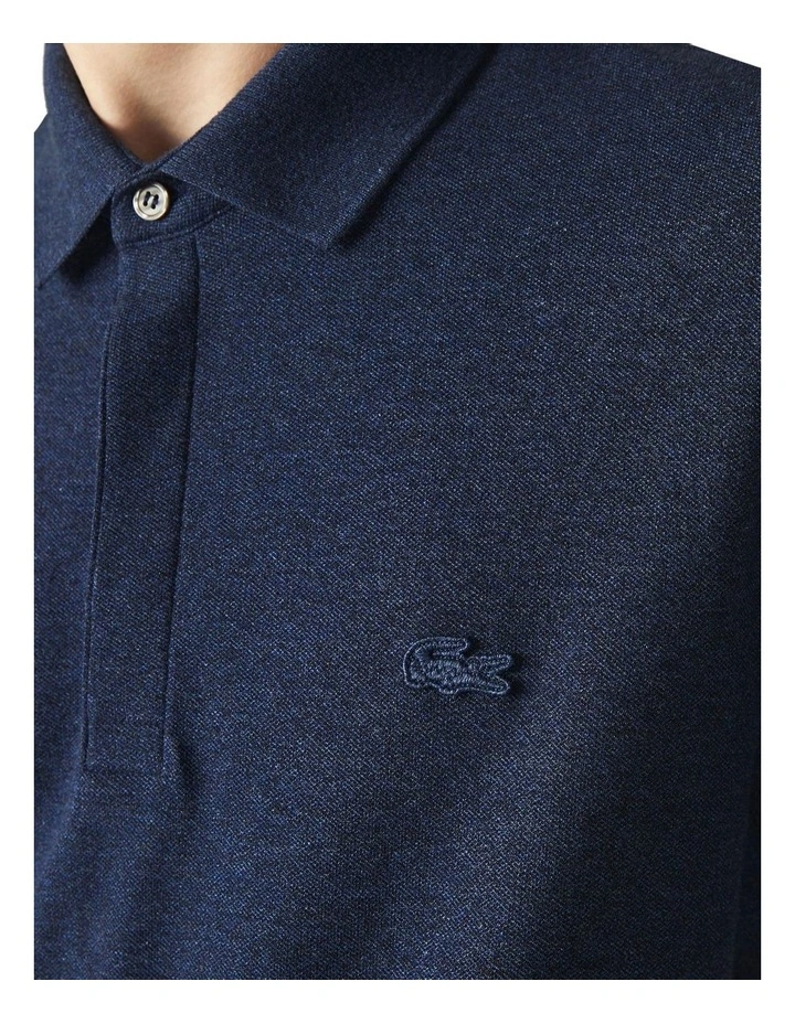 Lacoste Paris Polo In Dark Blue - Image 4