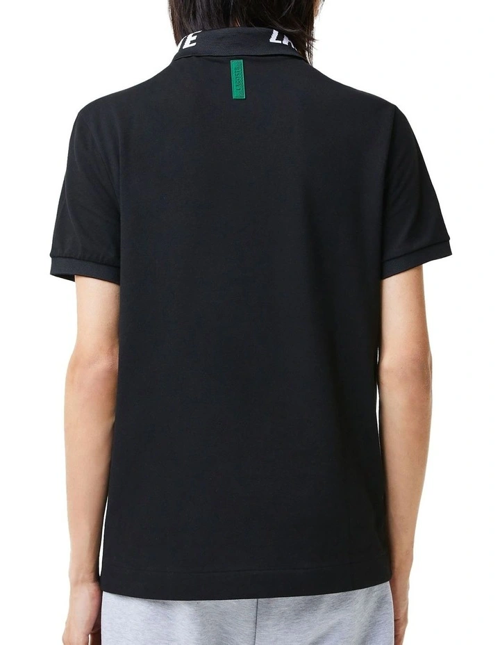 Lacoste Active Slim Fit Polo In Black - Image 3