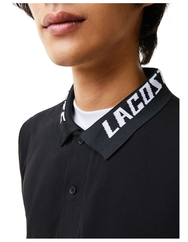 Lacoste Active Slim Fit Polo In Black - Image 4