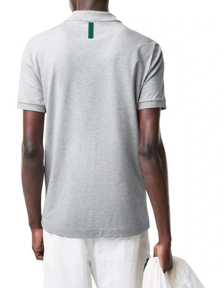 Lacoste Active Slim Fit Polo In Grey - Image 3