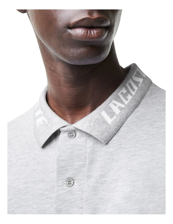 Lacoste Active Slim Fit Polo In Grey - Image 4