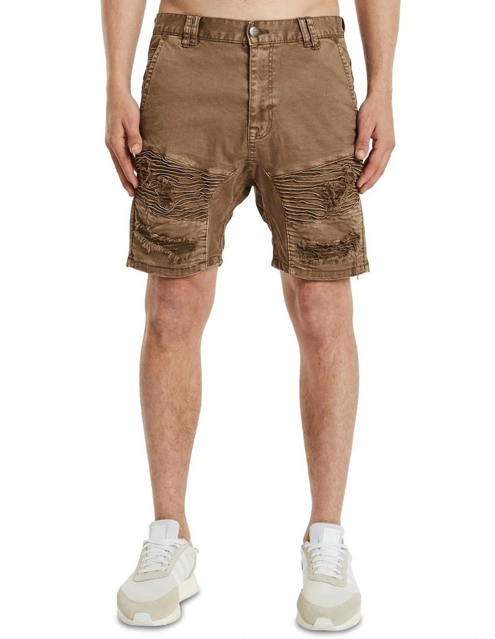 Nena & Pasadena Hellcat Denim Short In Brown
