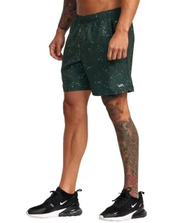 RVCA Yogger IV Elastic 17 Inch Shorts In Dark Olive Splatter 8 RVCA Yogger IV Elastic 17 Inch Shorts In Dark Olive Splatter -Nena & Pasadena Sales 977647330 3 720x928