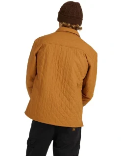 Alternative view of Quiksilver Ambient Long Sleeve Quilted Overshirt In Brown