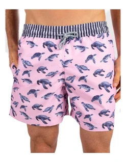 Tolu Turtles Boardshorts In Pink