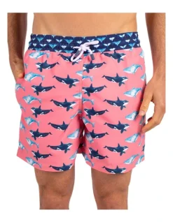 Tolu Whale Boardshorts In Pink