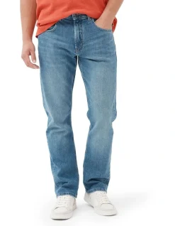 Rodd & Gunn Timaru Relaxed Fit Italian Denim Short Leg In Light Blue