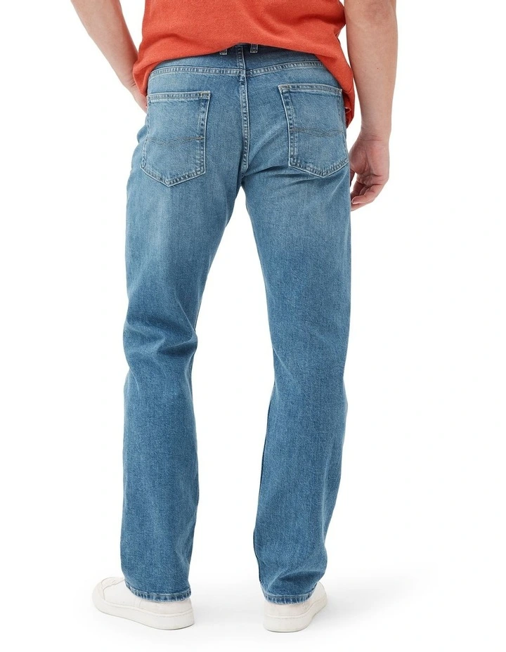Rodd & Gunn Timaru Relaxed Fit Italian Denim Short Leg In Light Blue - Image 2