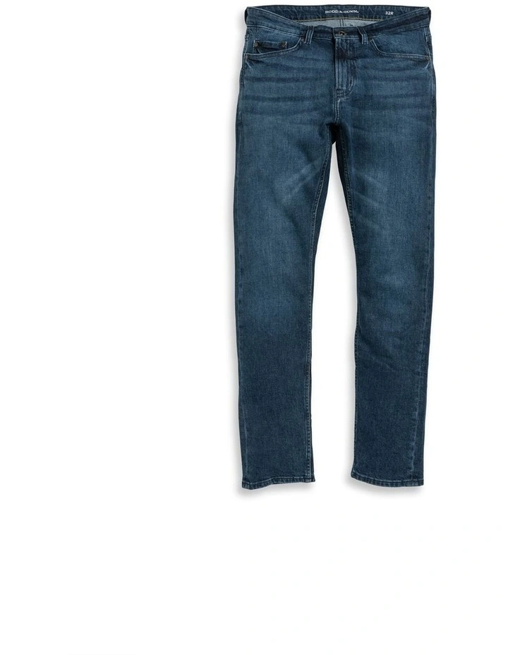 Rodd & Gunn Owaka Straight Fit Italian Denim Regular Leg In True Blue - Image 4