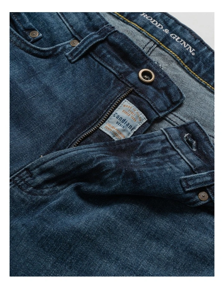 Rodd & Gunn Owaka Straight Fit Italian Denim Long Leg In True Blue - Image 6