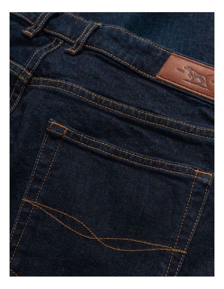 Rodd & Gunn Sutton Straight Fit Italian Denim Regular Leg In Dark Blue - Image 6