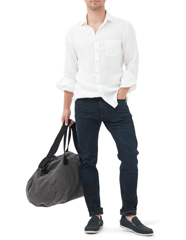 Rodd & Gunn Weston Straight Fit Italian Denim Regular Leg In Blue/Black - Image 2