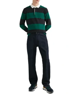 Tommy Hilfiger Striped Knitted Rugby In Green -Nena & Pasadena Sales 980248060 5 720x928