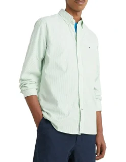 Tommy Hilfiger 1985 Flex Oxford Stripe Long Sleeve Shirt In Green 7 Tommy Hilfiger 1985 Flex Oxford Stripe Long Sleeve Shirt In Green -Nena & Pasadena Sales 980248420 4 1 720x928