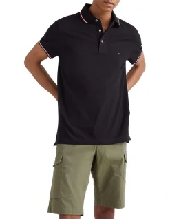 Alternative view of Tommy Hilfiger 1985 Tipped Slim Polo In Black