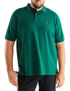 Tommy Hilfiger Big & Tall Brand Love Logo Polo In Green