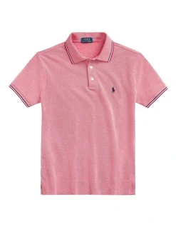 Polo Ralph Lauren Custom Slim Fit Stretch Mesh Polo Shirt In Red 7 Polo Ralph Lauren Custom Slim Fit Stretch Mesh Polo Shirt In Red -Nena & Pasadena Sales 982783090 4 720x928