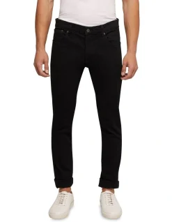 Oxford Leo Overdyed Jeans In Black