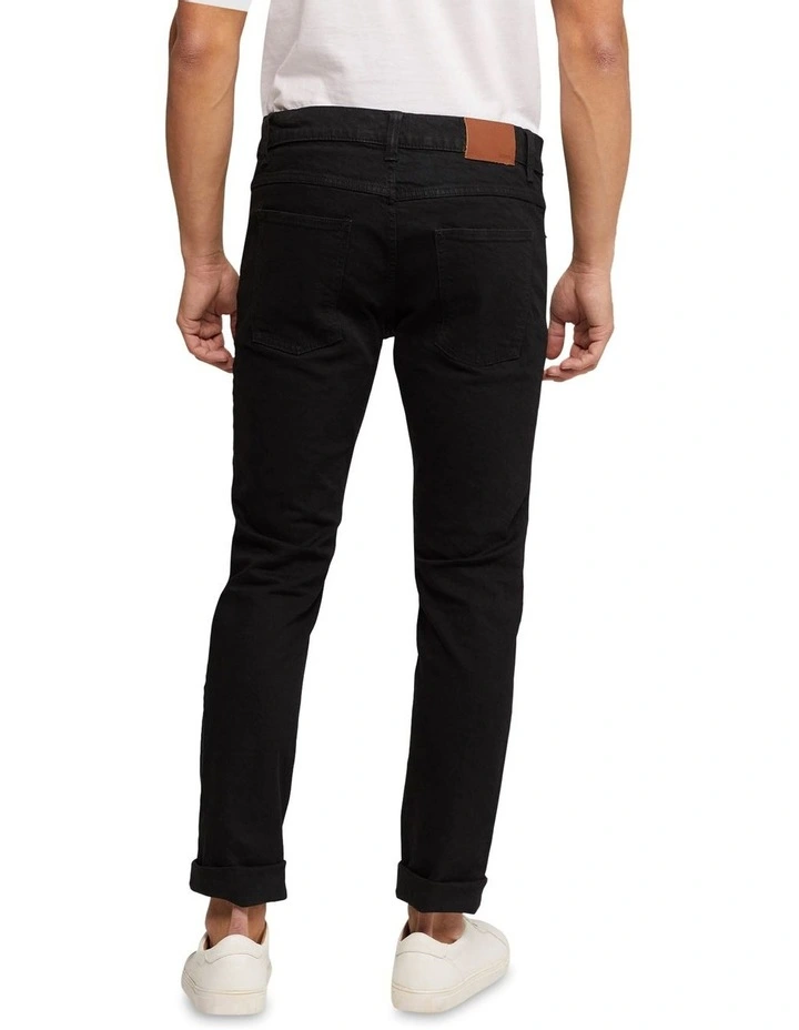 Oxford Leo Overdyed Jeans In Black - Image 2