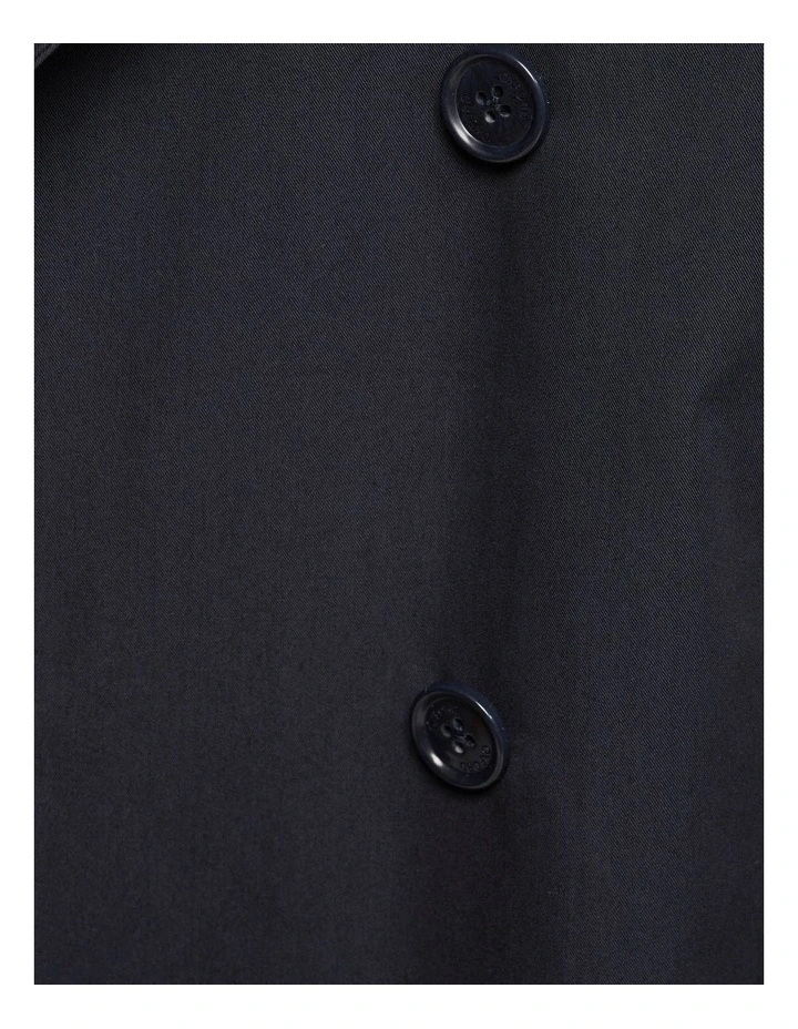 Oxford Marco Short Trench Coat In Blue - Image 6